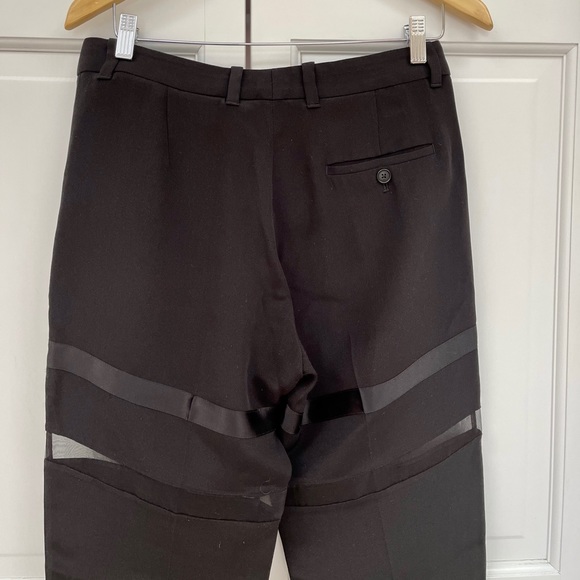 3.1 Phillip Lim Black Sheer Organza Trousers - Picture 10 of 16
